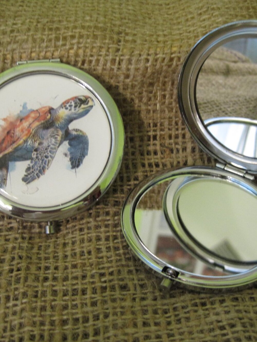 Sea Turtle Themed Compact/Pocket Mirror